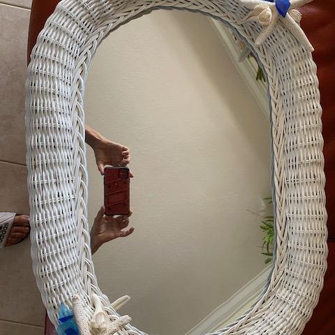 Photo of Beachy Wicker Mirror