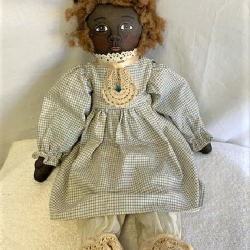 Photo of Hand Crafted Vintage Americana - Cloth Black Doll