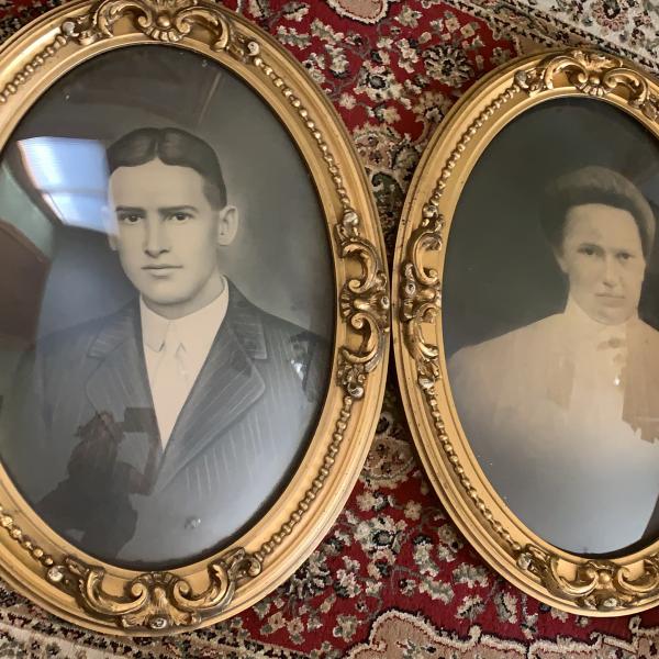 Photo of Antique framed 1900’s husband and wife Victorian Era portraits! 