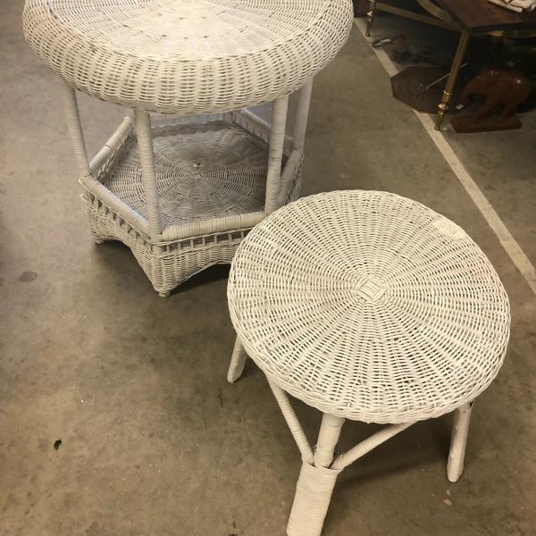 Photo of Two piece wicker tables