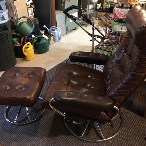 Photo of Ekornes Stressless leather recliner
