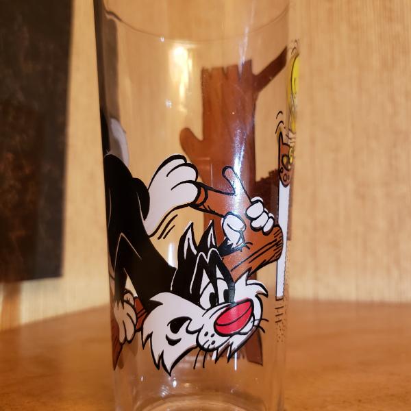 Photo of Vintage Sylvester and Tweety  Bird Pepsi Collector Series Glass 1976