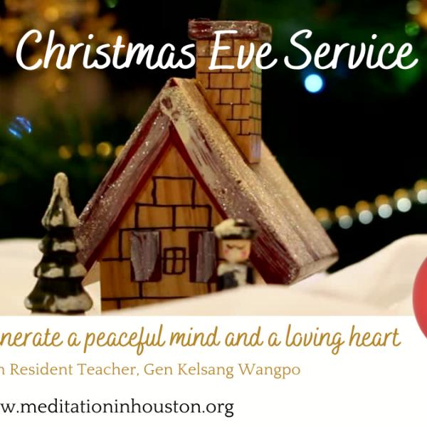 Photo of Christmas Eve Service with Gen Kelsang Wangpo