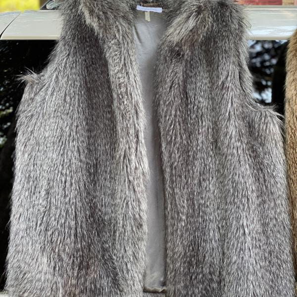 Photo of Calvin Klein Faux Fur Vest  --- BENEFIT SALE