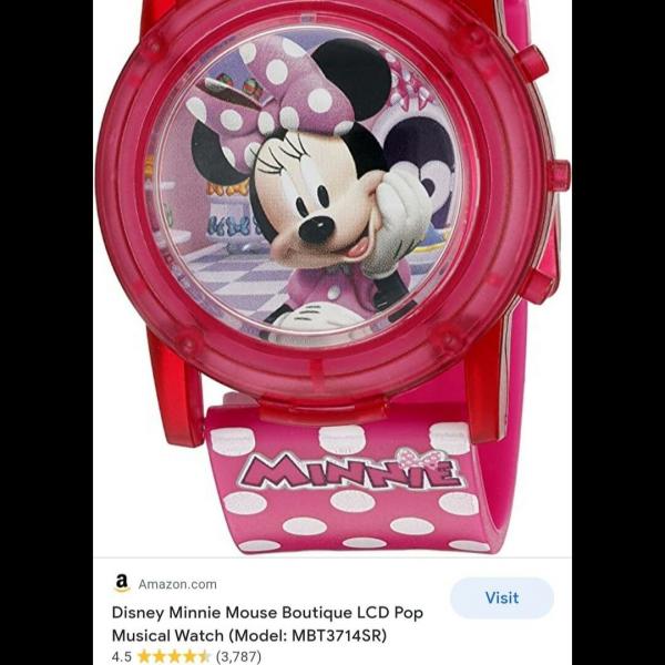 Photo of NEW Walt Disney Minnie Boutique Light Up and Musical Watch.