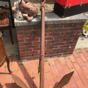 Photo of Huge Antique Anchor US Navy or US Coast Guard