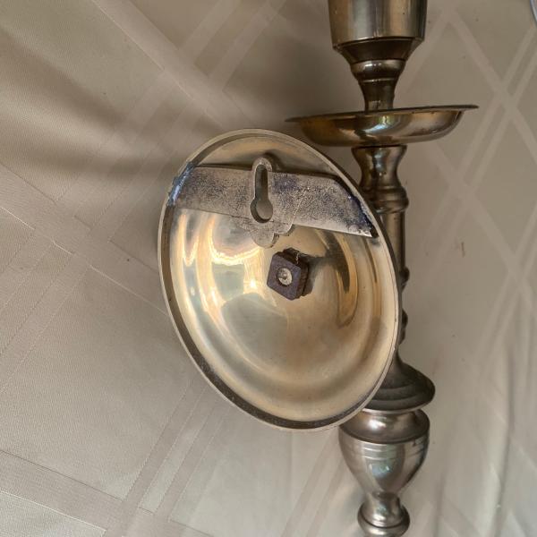 Photo of Wall lamps (brass) - matching pair 
