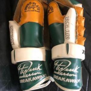 Photo of Vintage Derek Sanderson Street Hockey Gloves