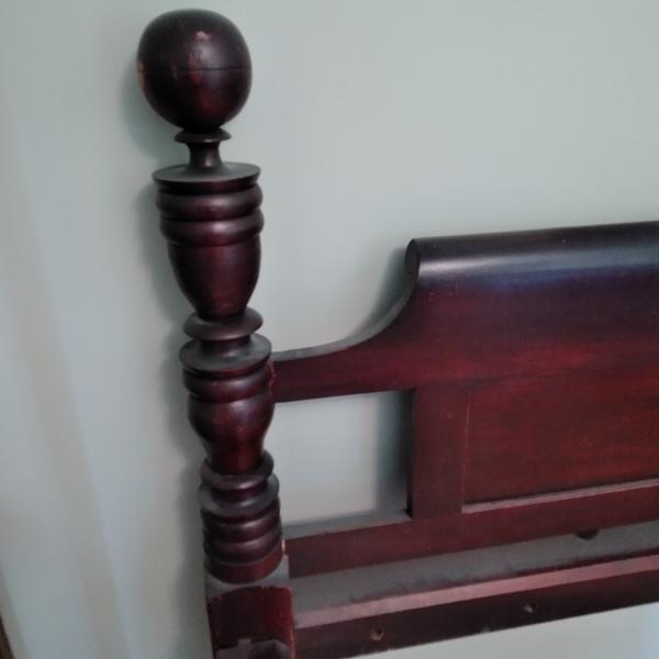 Photo of Antique Mahogany 4 -Poster Rope Bed from 1800's