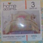 Home accents mini comforter set