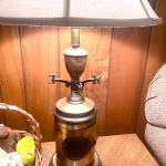 Brass lantern lamp set of 2