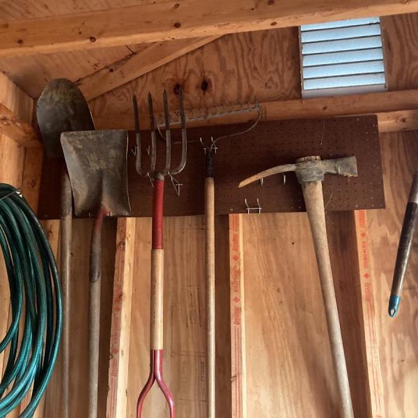 Photo of Lawn tools pitch fork a d more all pictured in lot