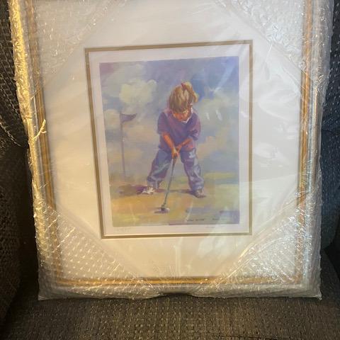 Photo of "LITTLE PUTTER", BEAUTIFUL SIGNED & NUMBERED ART BY LUCELLE RAAD