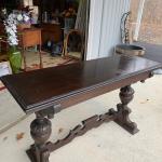 Antique Jacobean console table ! Large size 