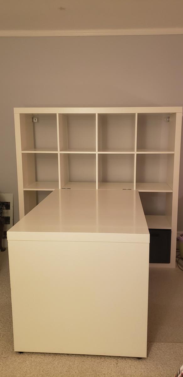 Photo 3 of Ikea desks - white