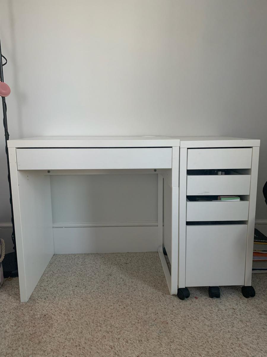 Photo 4 of Ikea desks - white