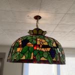 B255 Vintage Tiffany Style Hanging Lamp