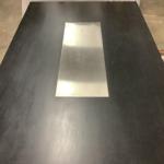 A254 Black & Stainless Steel Custom made Dining Table