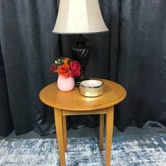 Photo of Round Tall Side Table