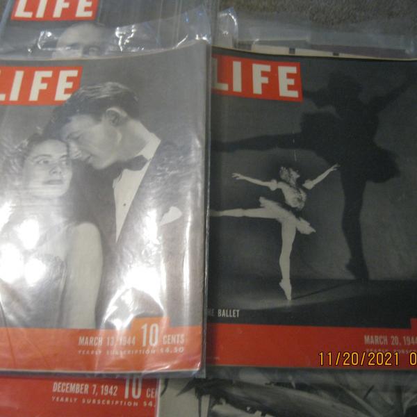 Photo of Vintage "LIFE" magazines