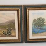 Lot #170  Sweet Pair of Original Paintings - Texas Hill Country - Listed Artist