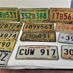 Lot #164  License Plate Lot - 13 pieces