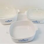 Lot #163  Corning Ware Lot - 3 pieces