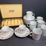 Lot 251: Espresso Cups and Supreme Cutlery Demitasse Spoons