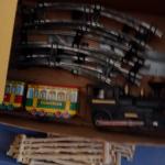 LOT 178  MARX WESTERN TRAIN SET WITH FIGUES