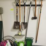 Shovels and garage items