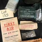Large Misc Lot of First Aid Medic Kit with extra Storage container 