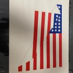 Jim Jacobs Folded American Flag Silkscreen