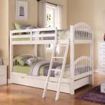 Twin/Twin White Stackable Bunkbed NEW