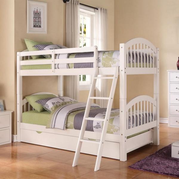 Photo of Twin/Twin White Stackable Bunkbed NEW