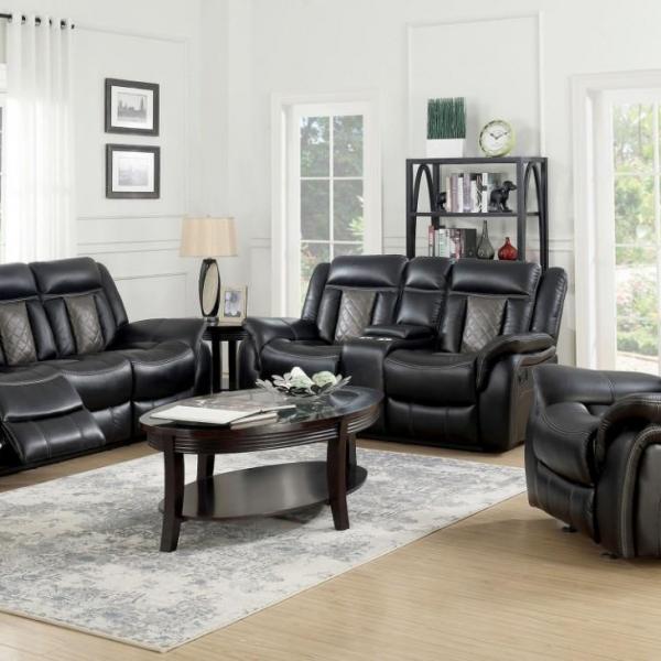 Photo of COMPLETE MOTION SET RECLINER, LOVESEAT, AND SOFA 3 PCS ( NASH)