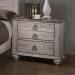 WASHED  NEW Nightstand 29.88”W x 16.38”D x 27.88”H