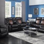 NEW IN BOX ---Memphis Brown Motion Collection: Reclining Sofa & Loveseat Set