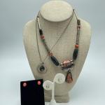 Stones & Sterling, Two Necklaces & Earrings