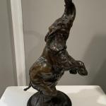 Signed Alfred Bayre Bronze Elephant - Approx 15" tall