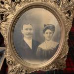Antique Framed Photo of couple