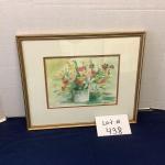 E - 438 Signed & Framed Original Watercolor Painting by Jean Ranney Smith