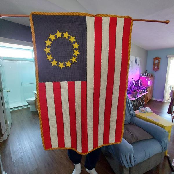 Photo of Colonial flag with rod