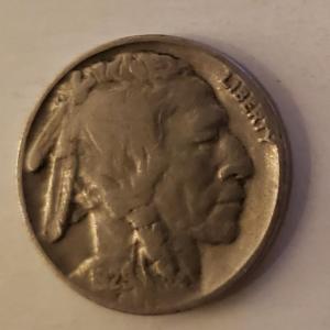 Photo of Old 1925 Buffalo Nickel Coin Free Shipping Bid or Buy Now