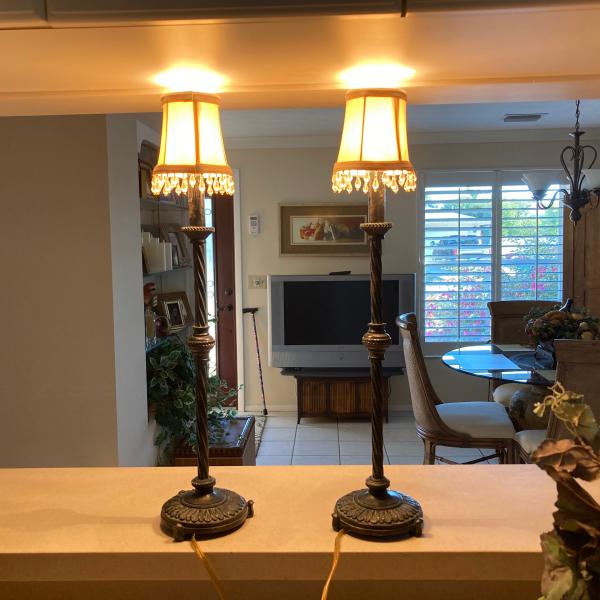 Photo of 2 lamps 12” tall