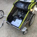 Chariot Cougar 2 seater stroller/jogger and bike trailer