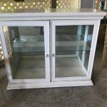 Glass and wood display case