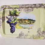 Beautiful Large Serving Tray Tuscany Grape Vines 20 x 14" Rectangular Italy
