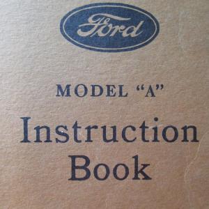 Photo of FORD Model "A" Instruction Book