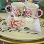 4pc AMOUR HAND PAINTED DISH SET