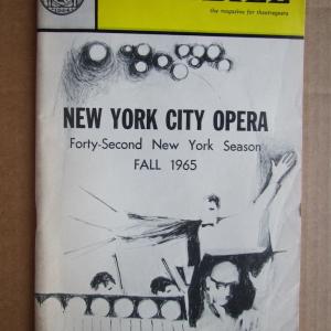 Photo of New York City Opera Playbill Fall 1965